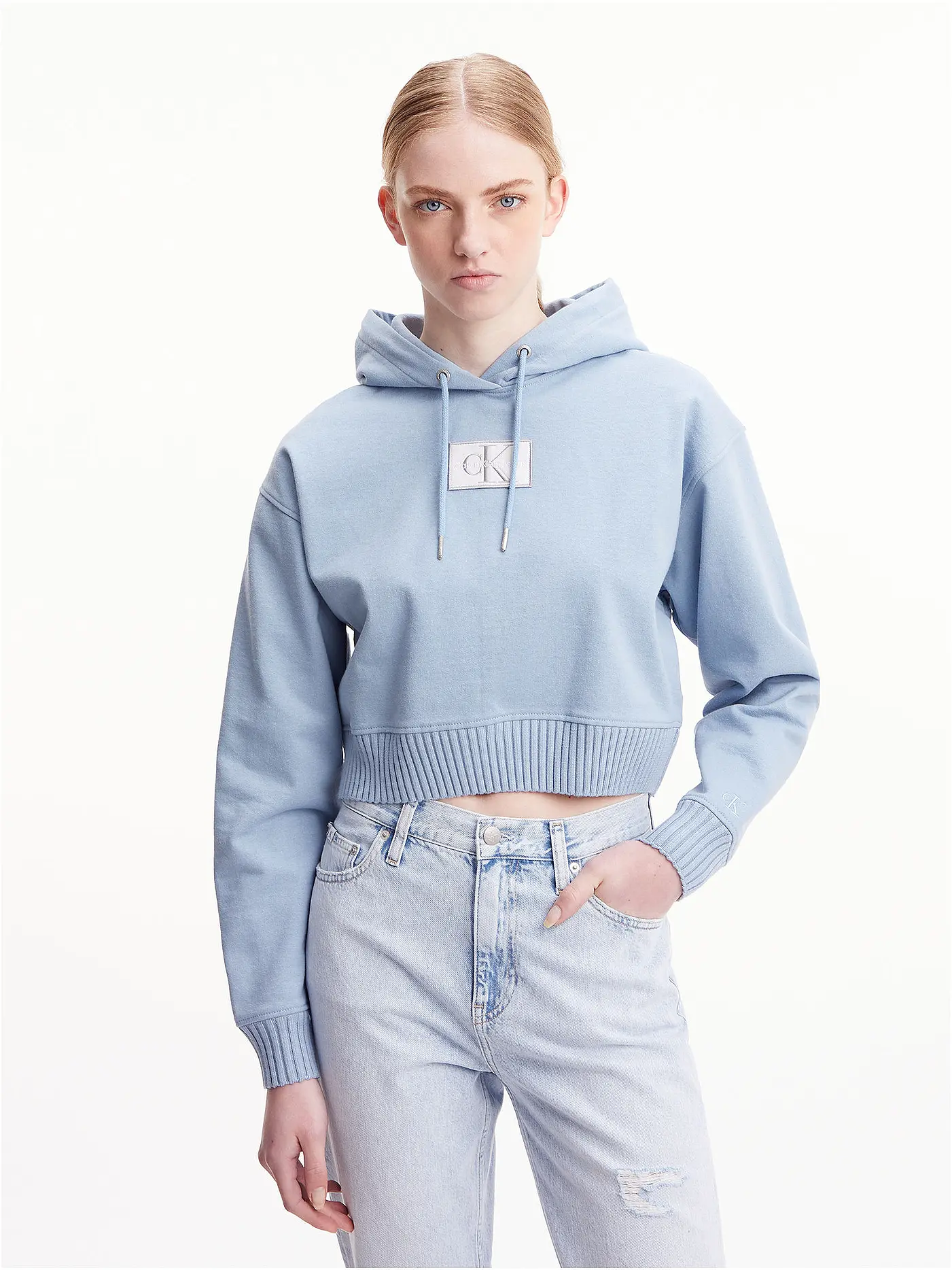 CALVIN KLEIN JEANS | Kapuzensweater - Hoodie Cropped Fit | 